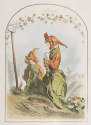 Nasturtium, de Animated Flowers, 1820-70., 1820-70.