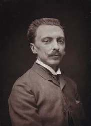 Álbum Artístico e Biográfico, 5º ano, salão 1885; retrato do pintor francês Alfred Paul Mary de Richemont (1857-1911)