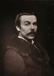 Álbum Artístico e Biográfico, 5º ano, salão 1885; Retrato do pintor francês Albert Bettannier (1851-1932)
