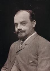 Álbum Artístico e Biográfico, 5º ano, salão 1885; retrato do pintor francês Gabriel Ferrier (1847-1914)