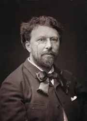 Álbum Artístico e Biográfico, 5º ano, salão 1885; Retrato do pintor francês Alfred Pierre Joseph Agache (1843-1915)
