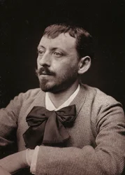 Álbum Artístico e Biográfico, 5º ano, salão 1885; retrato do pintor francês Frédéric Montenard (1849-1926)