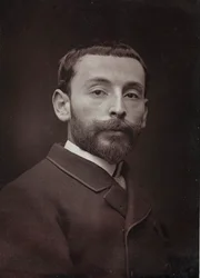 Álbum Artístico e Biográfico, 6º ano, Salão 1885; Retrato do pintor francês Alexandre Bloch (1862-1906)