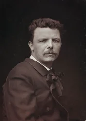 Álbum Artístico e Biográfico, 6º ano, Salão 1885; retrato do pintor francês Eugène Carrière (1849-1906)