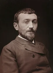 Álbum Artístico e Biográfico, 6º ano, Salão 1885; retrato do pintor Alfred Henry Bramtot