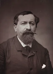 Álbum Artístico e Biográfico, 6º ano, Salão 1885; retrato do pintor Joseph Emile Gridel (1839-1901)