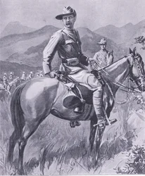 Brigadeiro-General Lumer, de After Pretoria: The War Guerilla publicado pela Harmsworth Bros Limited, 1901