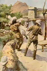 Roberts Salvo por um soldado em Bhagwana, 1901.