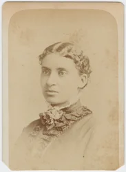 Cartão Visie de Lottie Grimke, c.1870