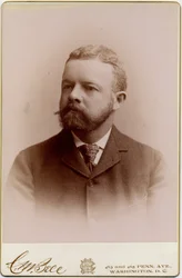 Henry Cabot Lodge (1850-1924), senador dos EUA (foto do albume)