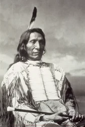 Red Cloud Chief (1822-1909) 1880 (foto a p/b)