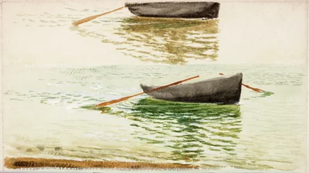 Botes (bodycolour e aquarela sobre papel)