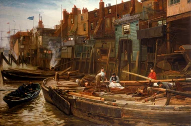 Rio de Londres - The Limehouse Barge-Builders, 1877