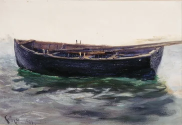 Estudo do Barco (óleo sobre papel (colado no cartão))