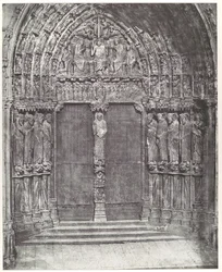 Catedral de Chartres, portal central do transepto sul; O Juízo Final