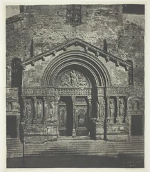 Arles: The West Porch of Saint-Trophime, 21 de outubro de 1854, impresso em 1982.