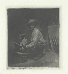 Pedreiro ajoelhado, fevereiro-março de 1854, impresso em 1982.