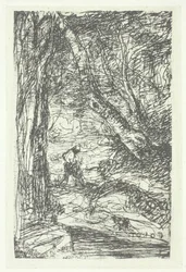 Le bucheron, possivelmente 1857, impresso em 1982.