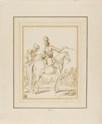 Cavaleiros a cavalo