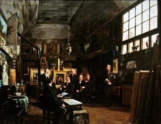 Reunião do conselho da Sociedade Artesiana dos Amigos das Artes, após 1874