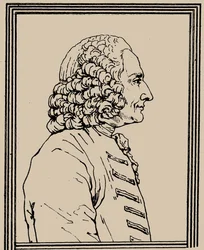 Retrato do compositor Jean-Philippe Rameau 1683-1764, c. 1800.
