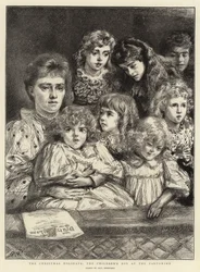 As férias de Natal, a caixa das crianças na Pantomima