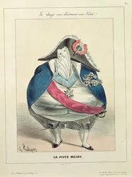 &39;The Happy Medium&39;, caricatura de Louis-Philippe (1773-1850)