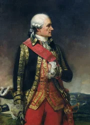 Jean-Baptiste de Vimeur (1725-1807) Conde de Rochambeau (óleo sobre tela)