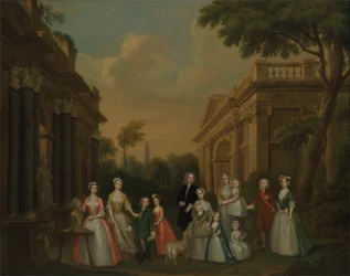 The Finch Family, c.1732 (óleo sobre tela)