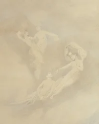 Espíritos na névoa (silverpoint)