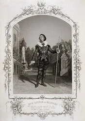 Sr. W. Davidge como Malvolio, Acto III Cena 4 da 
