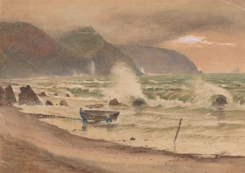 Paisagem com Dois Homens e um Barco