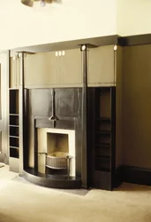 Lareira pintada de preto, cerca de 1914-cerca de 1928