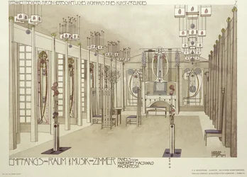 Design para uma sala de música, c.1901