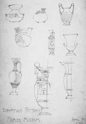 Cerâmica Egípcia, Museu De Nápoles, 1891