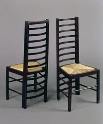 Cadeiras Ladderback, c.1903 (carvalho manchado)