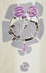 Reprodução moderna do original estêncil Mackintosh para decoração de parede, motivo de Rose, 1902 (cor de cartaz em papel de cartucho)