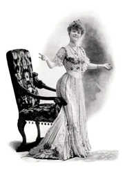Atriz parisiense, mademoiselle Charlotte Wiehe, 1901.