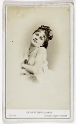 Retrato da atriz Henriette Victoire Drouard (1851-1923).