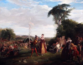 Dia de maio no tempo da Rainha Isabel 1821 (óleo sobre tela)