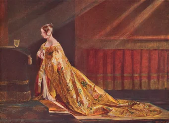 A rainha Vitória com as vestes da coroação, 1838 1906
