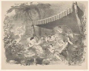 Cena de ballet com ninfas
Anúncios de ballets e peças de teatro no Teatro da Cidade de Amesterdão (título da série)