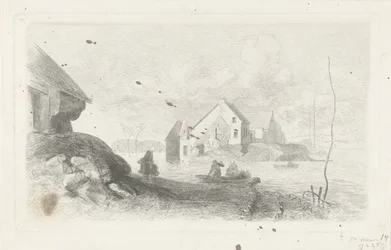 Inundação em Lith Desastre de inundação 1855 (título da série)