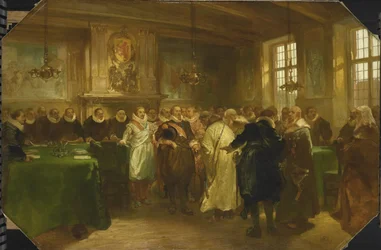 Príncipe Maurice de Orange recebe uma delegação da Rússia em 1614, 1874
