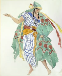 Desenho de Fantasia para um Dançarino, c1850-1880
