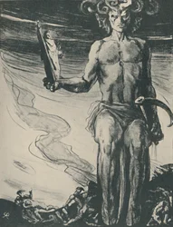 Cartaz de The Dynasts, de Thomas Hardy, 1919