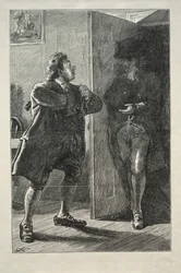 Um feriado de atores, 1867.