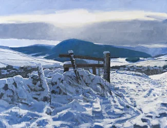Borders Snow, 2012 (óleo sobre tela)