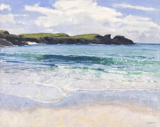 Clachtoll Sea, 2017 (óleo sobre tela)