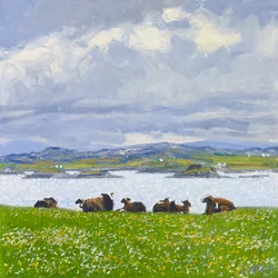 Dozing Sheep, Iona, 2015 (óleo sobre tela)